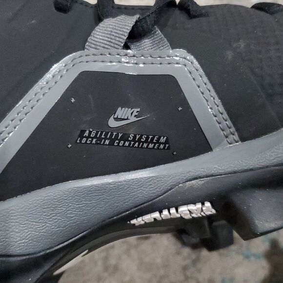 Nike Alpha Menace 3 Shark Football Cleats in Black Size 11 - Picture 6 of 13